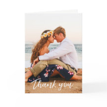 Cartões de agradecimentos de Casamento com Letras 