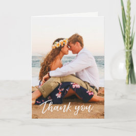 Cartões de agradecimentos de Casamento com Letras 