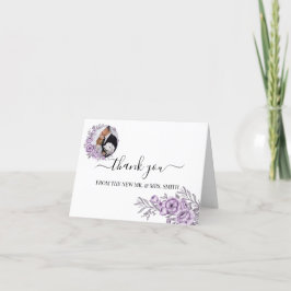 Cartões de agradecimentos de Casamento com Orquíde