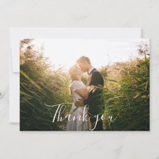Cartões de agradecimentos de casamento da foto