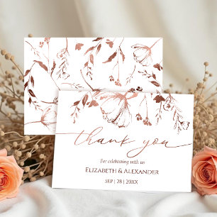 Cartões de agradecimentos de Casamento da primaver