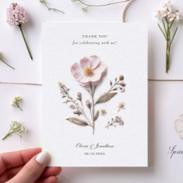 Cartões de agradecimentos De Casamento Das Flores 