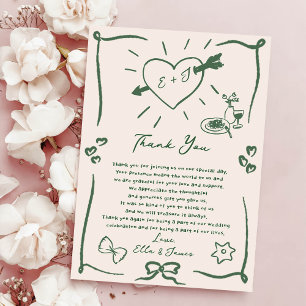 Cartões de agradecimentos De Casamento De Árvore F