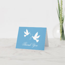 Cartões de agradecimentos de casamento de aves bra