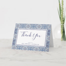 Cartões de agradecimentos de Casamento de azulejos
