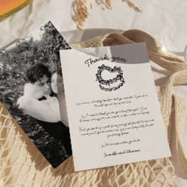 Cartões de agradecimentos De Casamento De Bolo Com