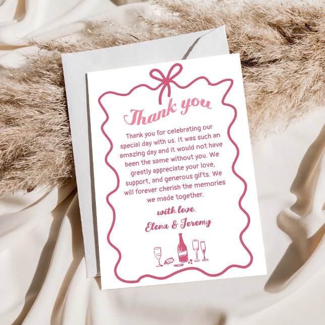 Cartões de agradecimentos De Casamento De Champanh (Criador carregado)