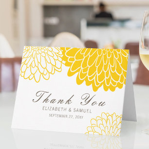 Cartões de agradecimentos de Casamento de Chrysant