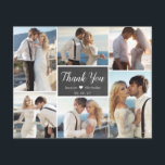 Cartões de agradecimentos de Casamento de Colagem<br><div class="desc">Arranjo De Colagem Multifotográfica Russo Moderno Do Orçamento O Script 6 Da Tipografia Russa Do Quadro De Fotos Obrigado Foto Cartões Finos Baratos. modelo de obrigado de casamento com seis (6) fotos na frente e uma (1) foto no verso. Com o texto "obrigado você" em uma letra de script de...</div>