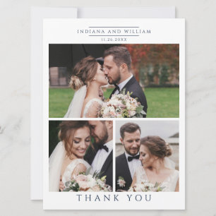 Cartões de agradecimentos de Casamento de Colagem