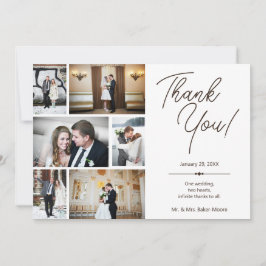 Cartões de agradecimentos de Casamento de Colagem