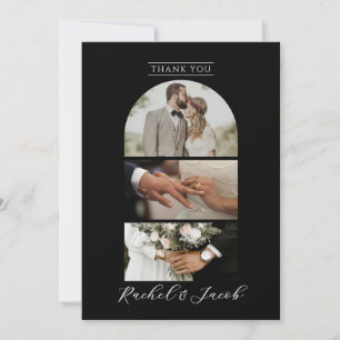 Cartões de agradecimentos De Casamento De Colagem