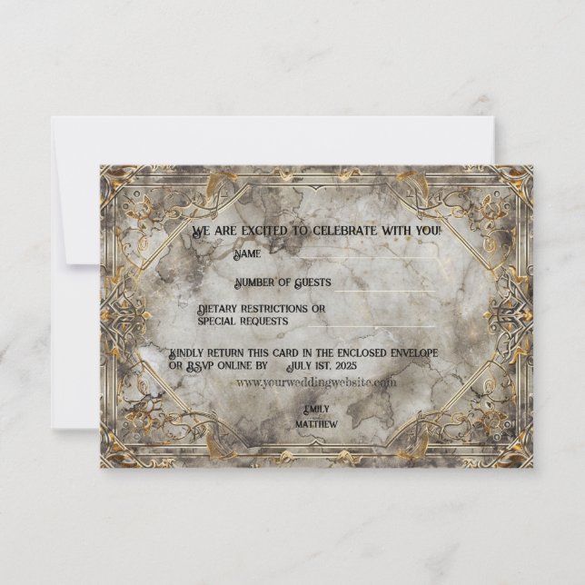 Cartões de agradecimentos de Casamento de Fantasia (Frente)