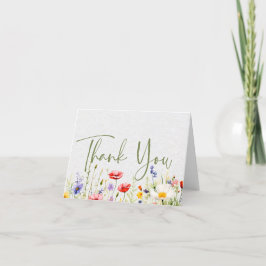 Cartões de agradecimentos de Casamento de Flores S
