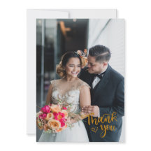 Cartões de agradecimentos de Casamento de Folha de