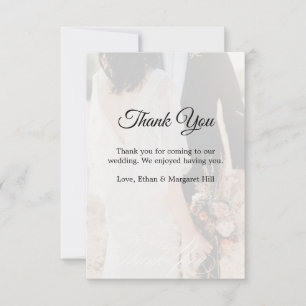 Cartões de agradecimentos de Casamento de Foto Bra