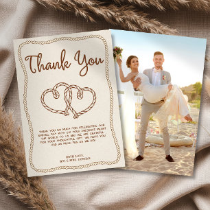 Cartões de agradecimentos de Casamento de Foto da 