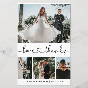 Cartões de agradecimentos de Casamento de Foto de