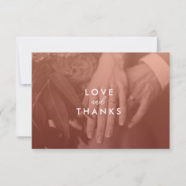 Cartões de agradecimentos de Casamento de Foto de 