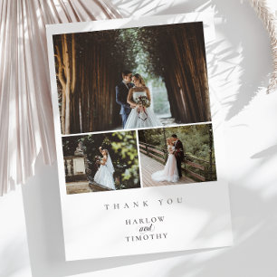 Cartões de agradecimentos de Casamento de Foto Ele