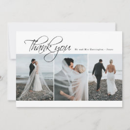 Cartões de agradecimentos de Casamento de Foto Ele