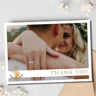 Cartões de agradecimentos de Casamento de Foto em
