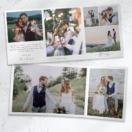 Cartões de agradecimentos de Casamento de Fotograf
