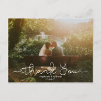 Cartões de agradecimentos de Casamento de Fotograf