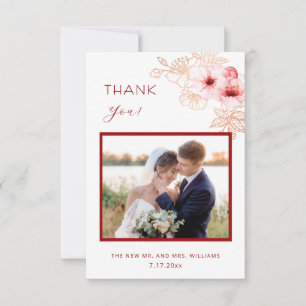 Cartões de agradecimentos de Casamento de Fotograf
