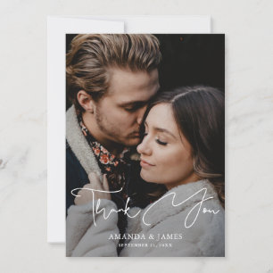 Cartões de agradecimentos de Casamento de Fotos co