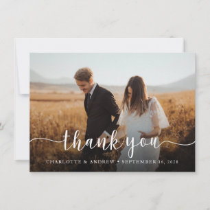 Cartões de agradecimentos de Casamento de Fotos de