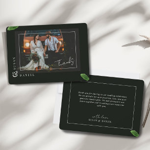 Cartões de agradecimentos de Casamento de Fotos de
