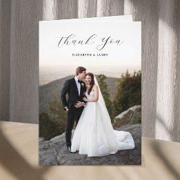 Cartões de agradecimentos de Casamento de Fotos de