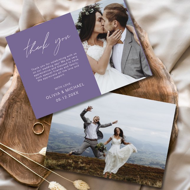 Cartões de agradecimentos de Casamento de Fotos de (Criador carregado)