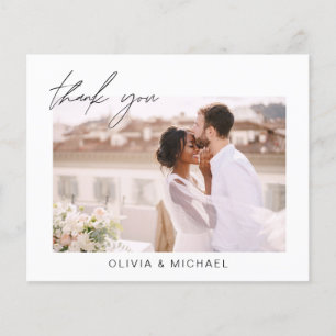 Cartões de agradecimentos de Casamento de Fotos de