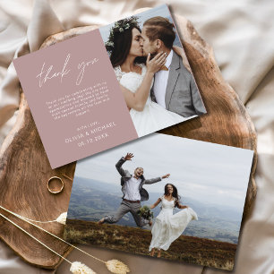 Cartões de agradecimentos de Casamento de Fotos do