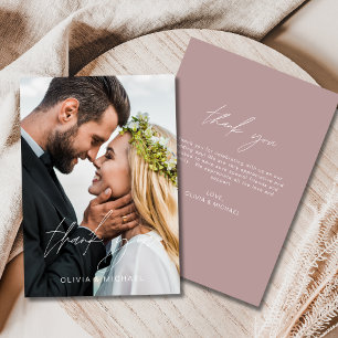 Cartões de agradecimentos de Casamento de Fotos do