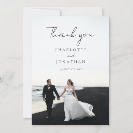 Cartões de agradecimentos de Casamento de Fotos do