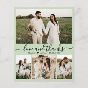 Cartões de agradecimentos de Casamento de Fotos M
