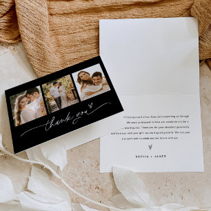 CARTÕES DE AGRADECIMENTOS de Casamento de Fotos Mi