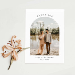 Cartões de agradecimentos de casamento de fotos mi