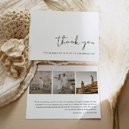 CARTÕES DE AGRADECIMENTOS de Casamento de Fotos Mo