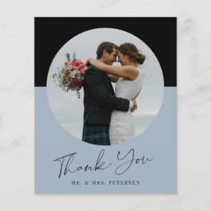 Cartões de agradecimentos de casamento de fotos s