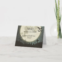 Cartões de agradecimentos de casamento de Hallowee