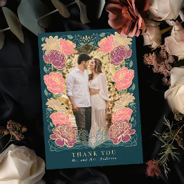 Cartões de agradecimentos de Casamento de Jardim E