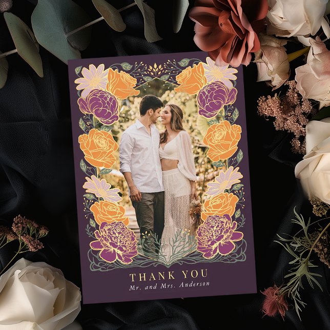 Cartões de agradecimentos de Casamento de Jardim E (Criador carregado)