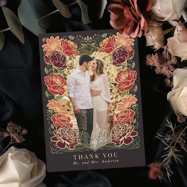 Cartões de agradecimentos de Casamento de Jardim E (Criador carregado)