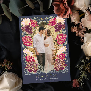 Cartões de agradecimentos de Casamento de Jardim E