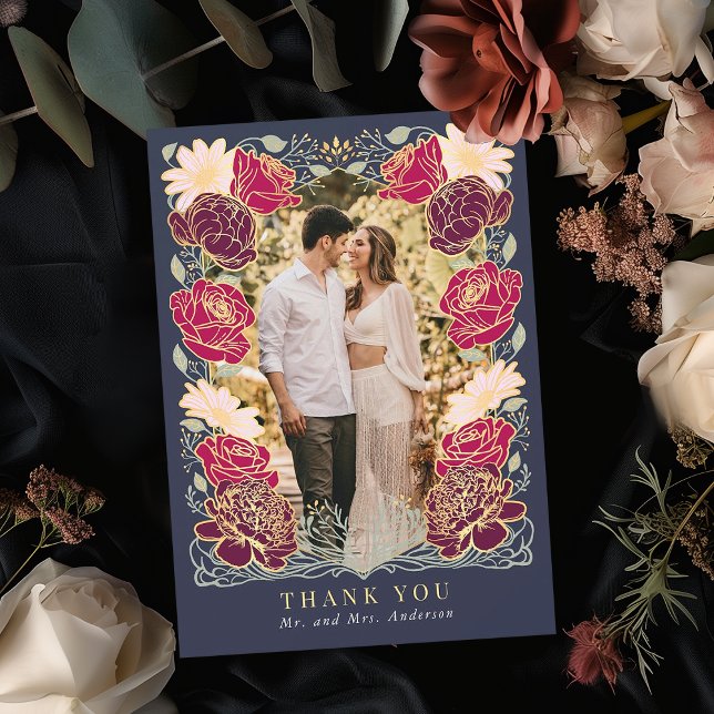 Cartões de agradecimentos de Casamento de Jardim E (Criador carregado)