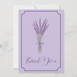 Cartões de agradecimentos de Casamento de lavanda